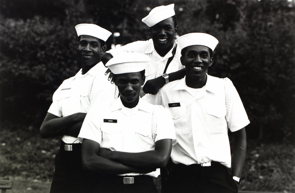 Four Coast Guard Cadets, Great America Amusement Park, Chicago