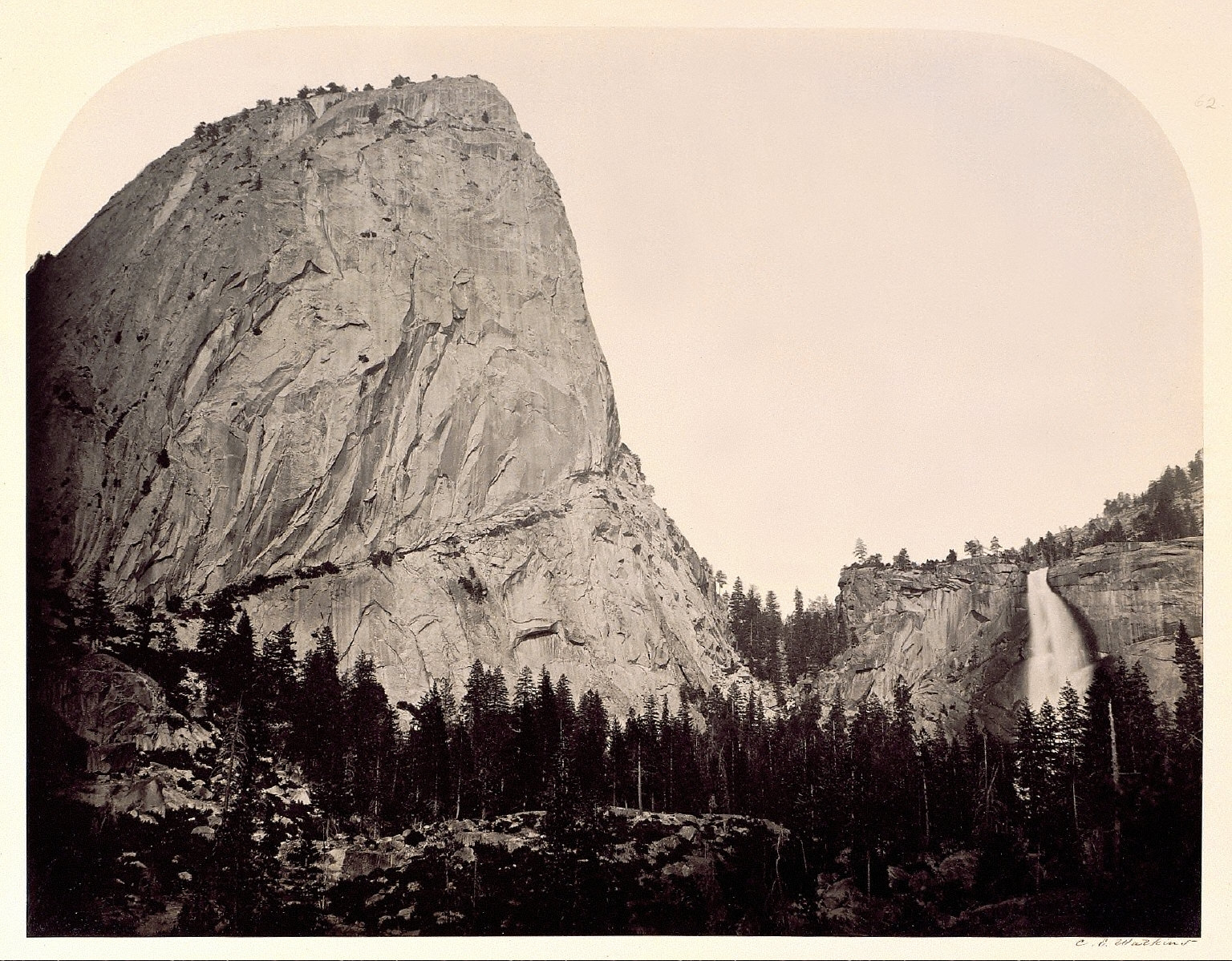 Mt. Broderick, Nevada Fall, 700 ft., Yosemite