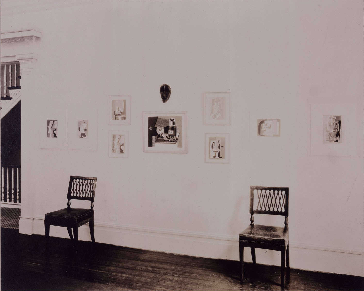 Installation view of Whitney Studio Club Exhibition "Recent Paintings by Pablo Picasso and NegrOTTTitle