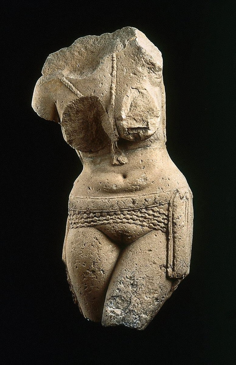 Torso of a fertility goddess (yakshi), from the Great Stupa at Sanchi