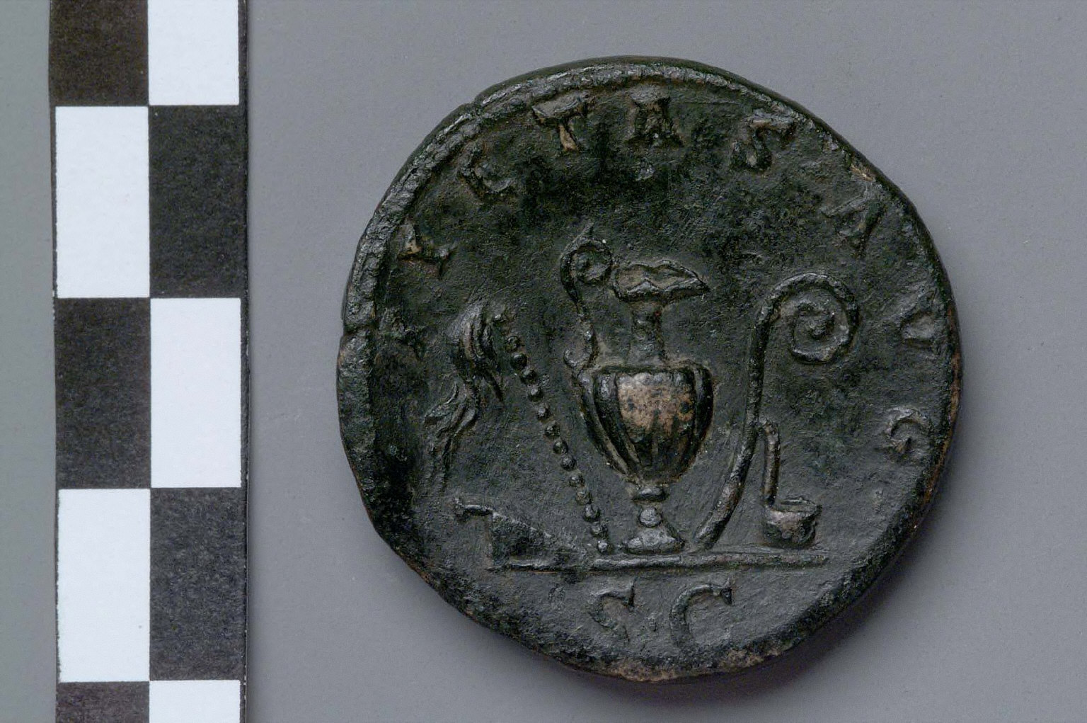 Sestertius with bust of Marcus Aurelius