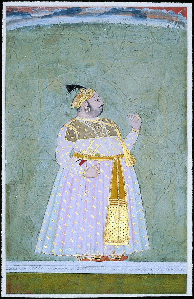 An Obese man, possibly brother of Maharana Jagat Singh Nathji? ---Portrait of Pratap Sing