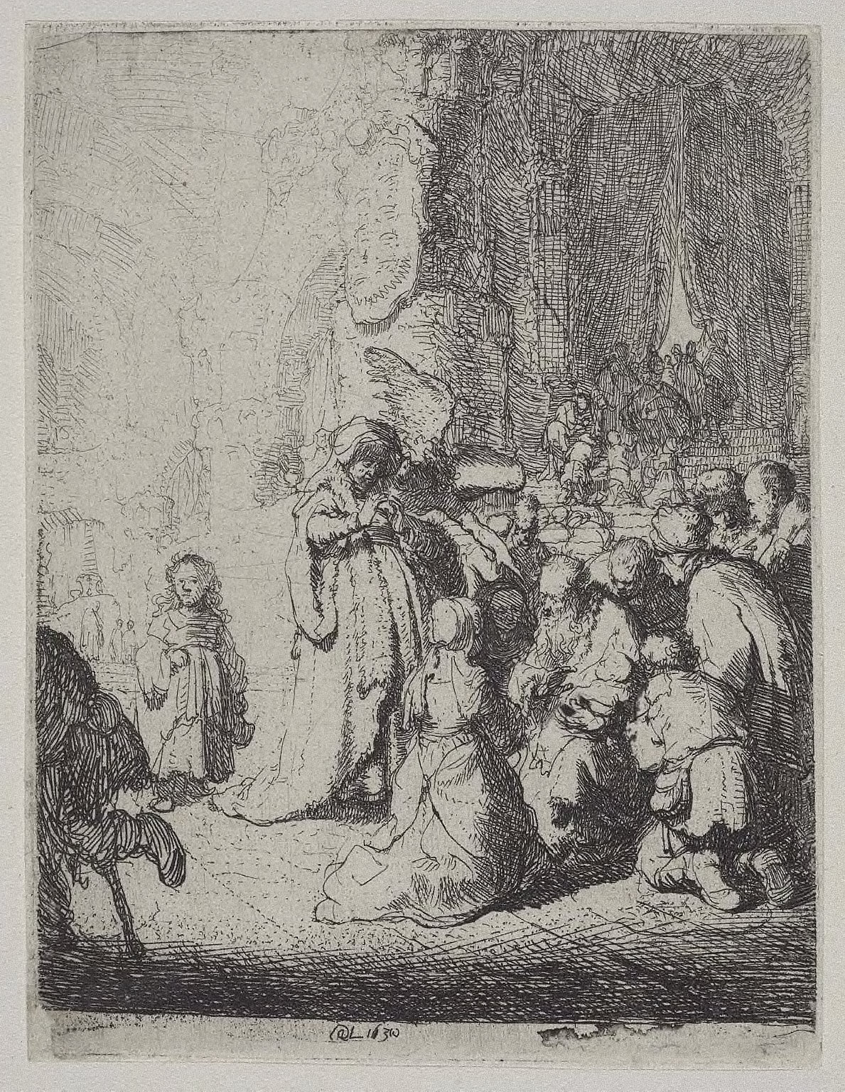 The Presentation in the Temple with the Angel: Small Plate