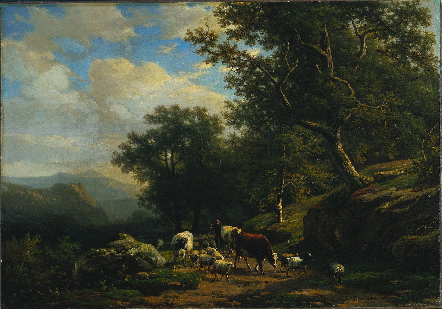 Landscape with a Peasant and His Flock