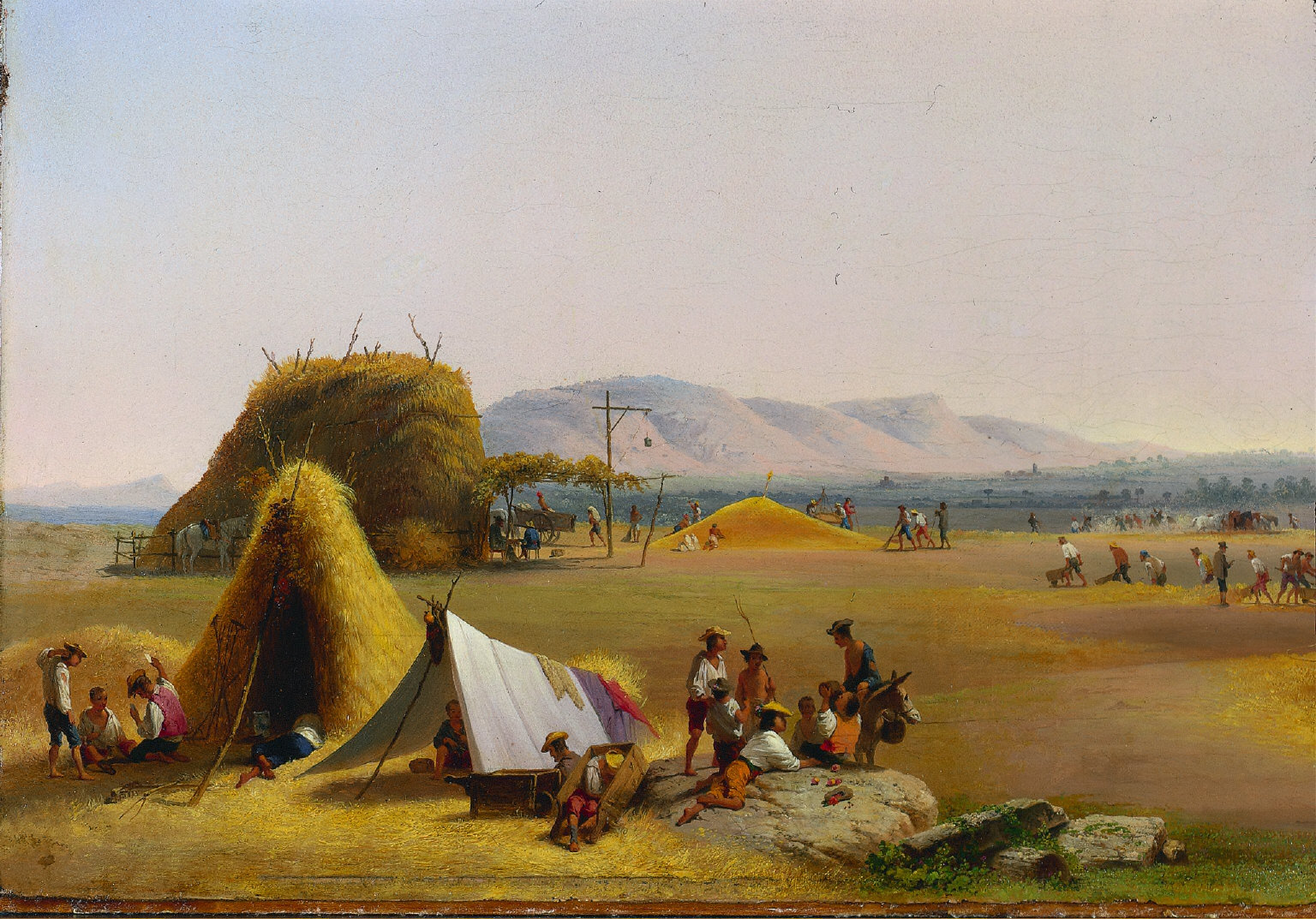 Threshing Wheat on the Roman Campagna