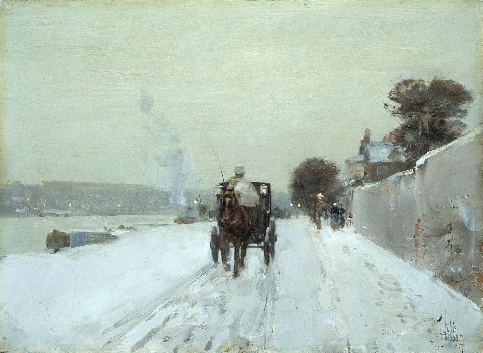 Along the Seine, Winter