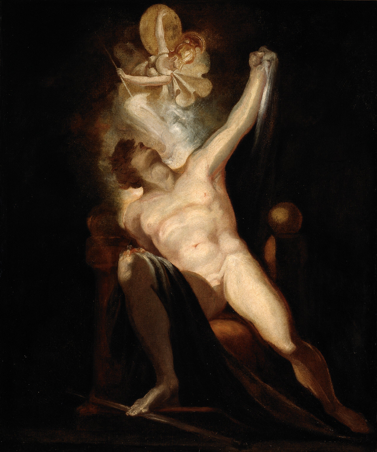 John Milton's Paradise Lost, Satan and the Birth of Sin (Book II, 746-758) Painting no. 6 from The Milton Gallery