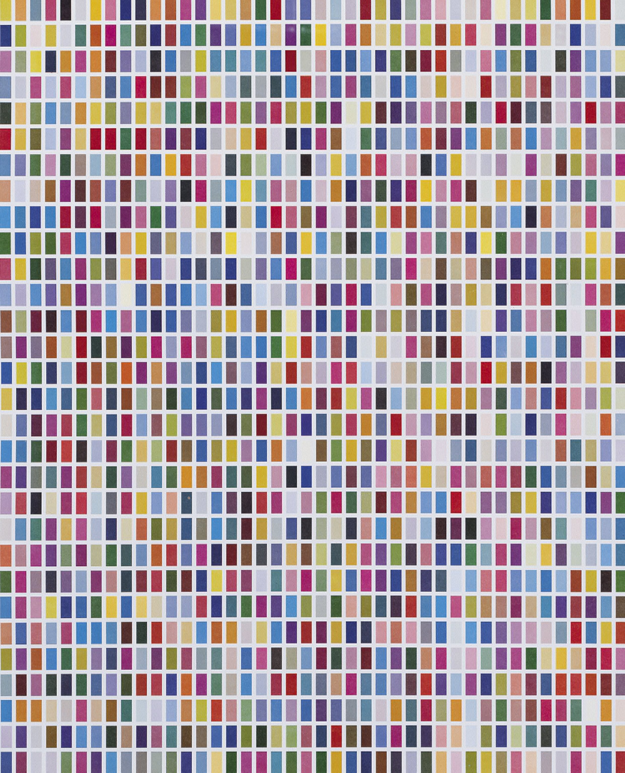 Colorfield: 6 Arrangements of 1260 Colors (Farbfelder. 6 Anordnungen von 1260 Farben)