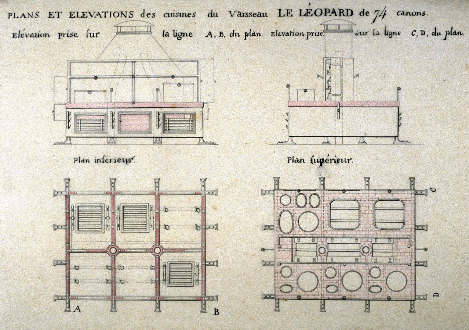 The Kitchen of the Ship Le Leopard