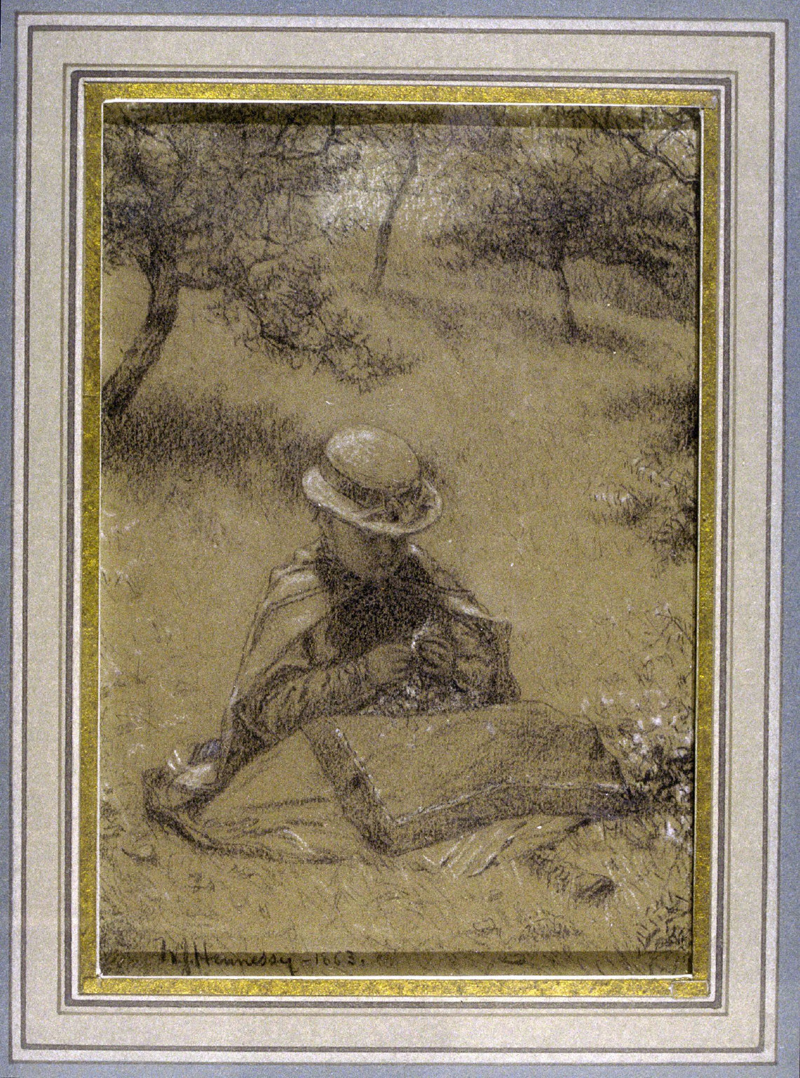 Child Sitting in a Field