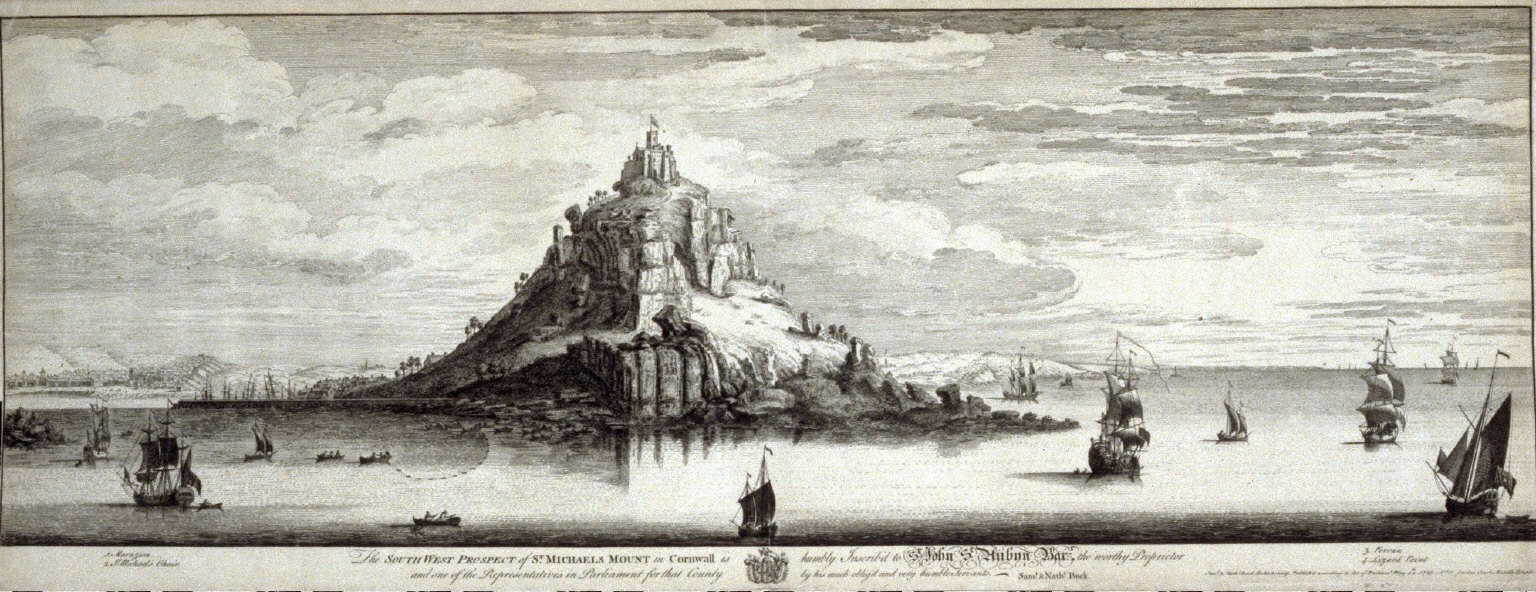 The Southwest Prospect of St. Michael's Mount in Cornwall