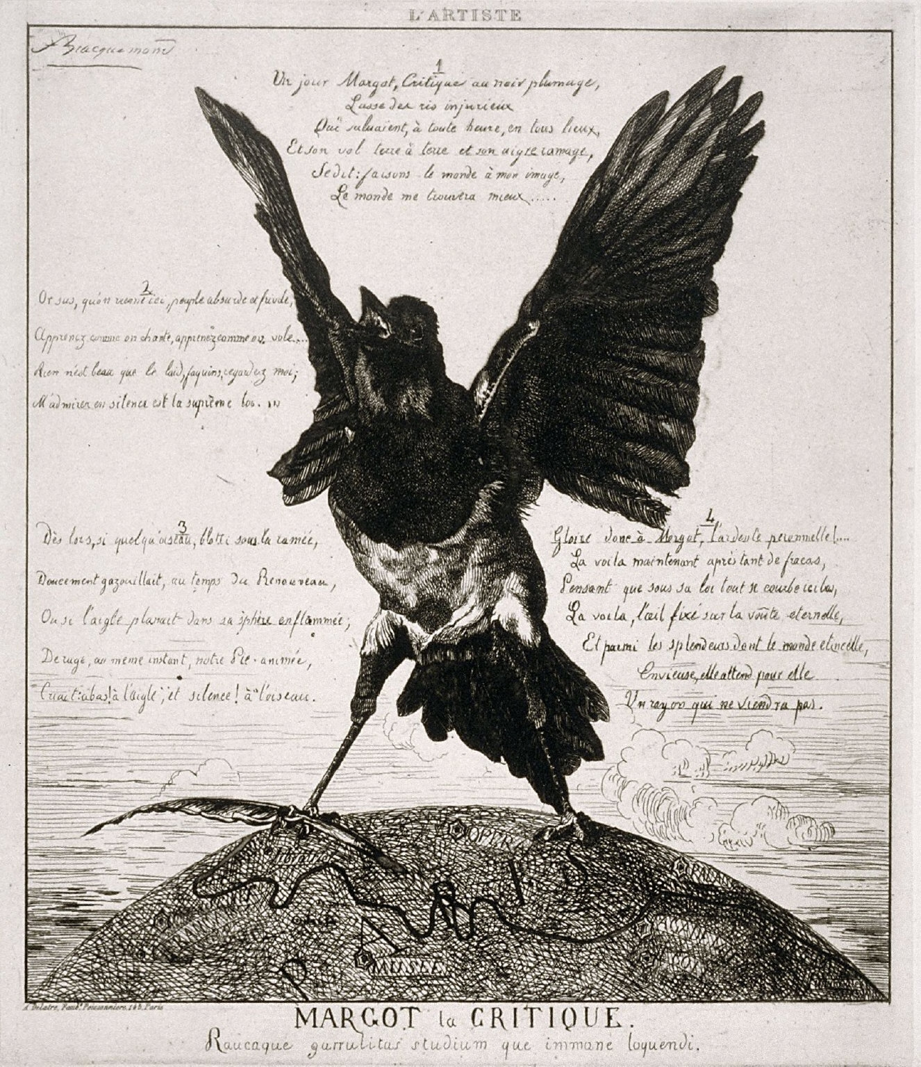 Margot la critique (ou La pie) (Margot, the Critic [or The Magpie])(Paris: L'Artiste, 1858)