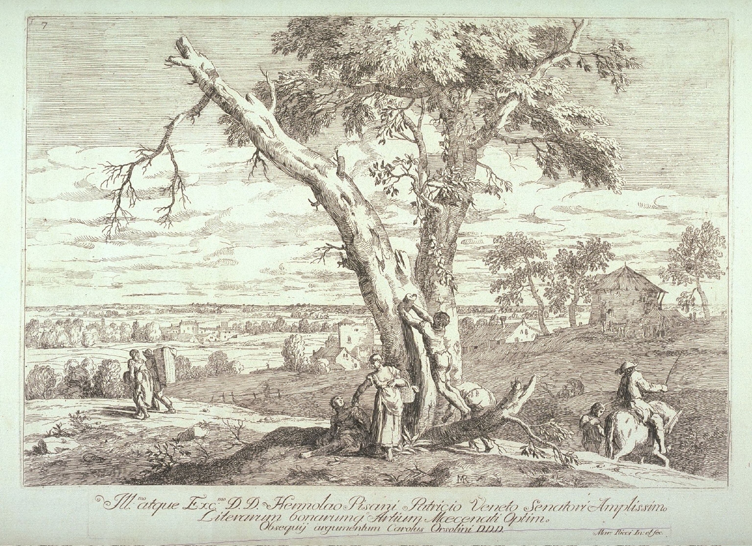 Landscape With a Fruit Tree, pl. 7 from the series Landscapes