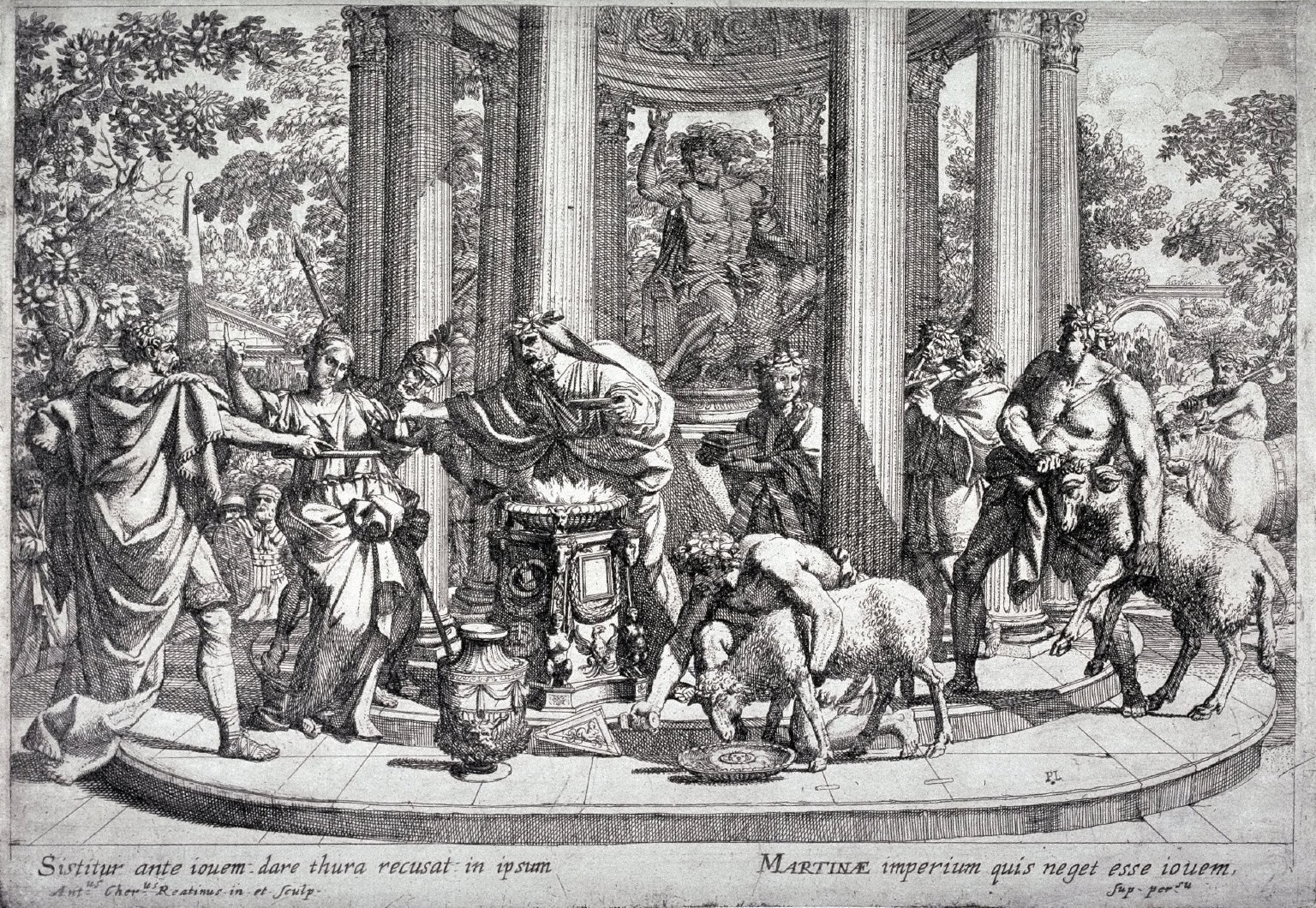 St. Martina Refusing to Worship Jupiter, from the series The Martyrdom of St. Martina