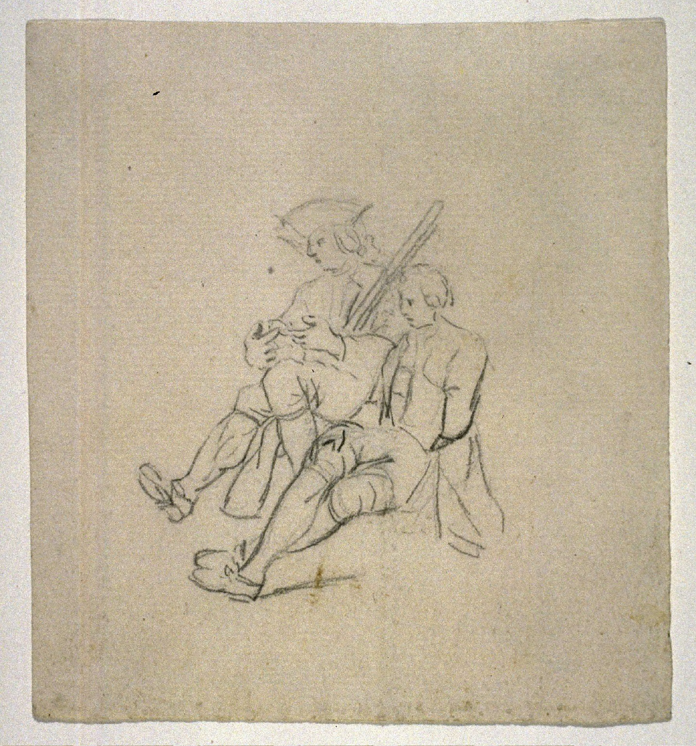 Two Seated Soldiers