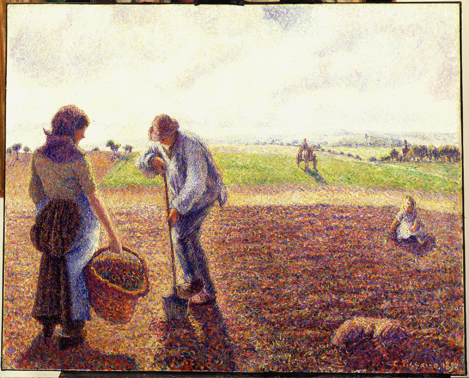 Peasants in the Fields, Eragny