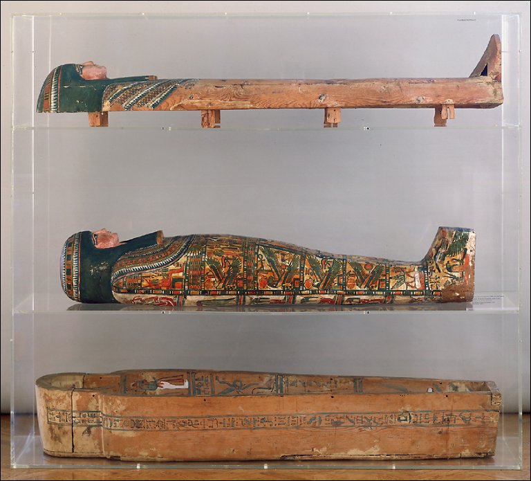 Mummy of Lady Tashat in cartonnage